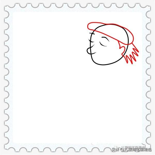 简笔画卡通老人怎么画，儿童简笔画精选-如何画一个手拿画笔的老爷爷