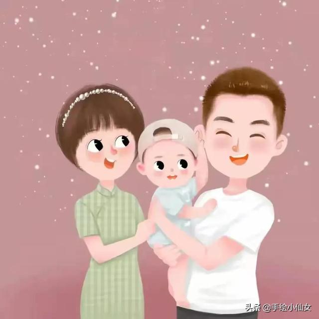幼儿园图片卡通，多款卡通亲子漫画头像微信