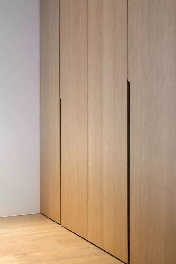 柜门开槽隐形拉手效果图,柜子如何打造隐藏式把手 