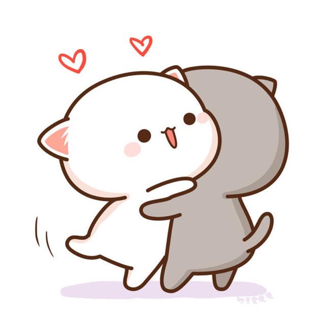 蜜桃猫情侣头像，蜜桃猫微信（我的上眼皮爱上了下眼皮）