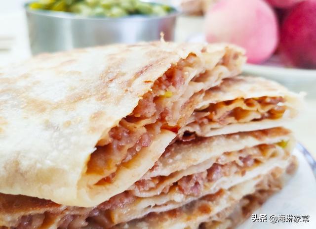 鲜香千层皮怎么做，千层皮的做法及配料（千层肉饼在家做）