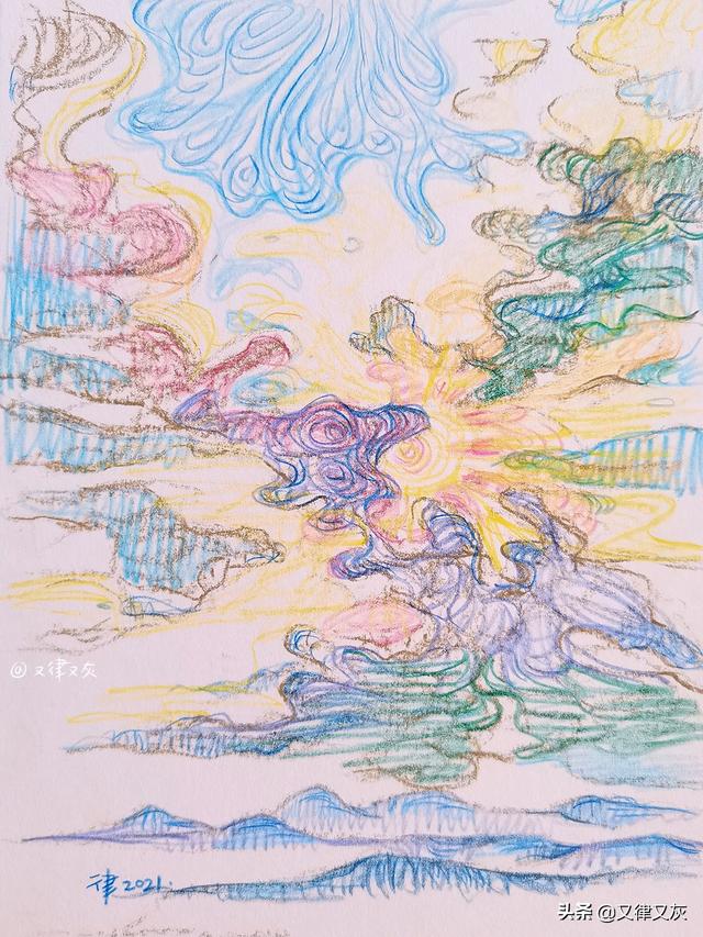 龙卷风简笔画，主页上有一个龙卷风一样的简笔画的bt种子下载网站（五月放云，画一画天上云卷云舒）