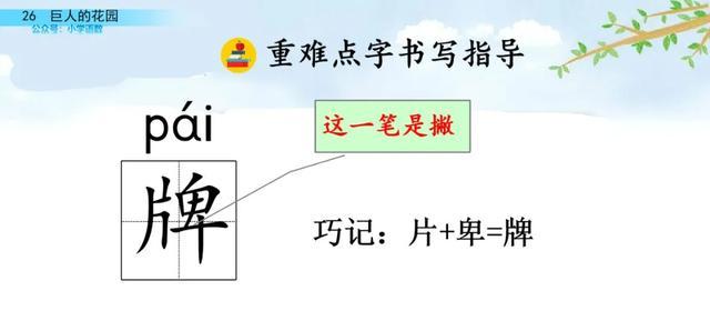 硕大无朋的硕是什么意思，硕大无朋什么意思啊（部编语文四年级下第26课《巨人的花园》知识点+图文讲解+课堂测试）