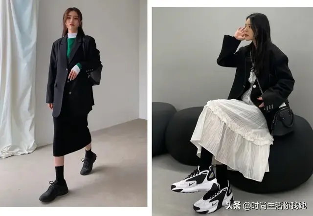 麻豆网官网萧萧麻豆网，2020春季最时尚穿搭“平底+裙”