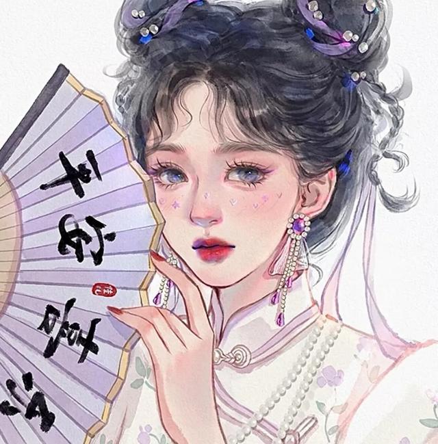 唯美古装女图，微信头像，唯美古装女图（手绘古风女生头像）