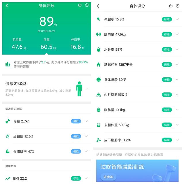 小米体脂秤app，小米体脂秤2怎么测体脂（咕咚、小米体脂秤全体验）