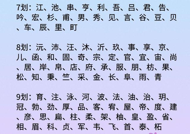 适合取名的6笔汉字，精选500个起名吉祥字