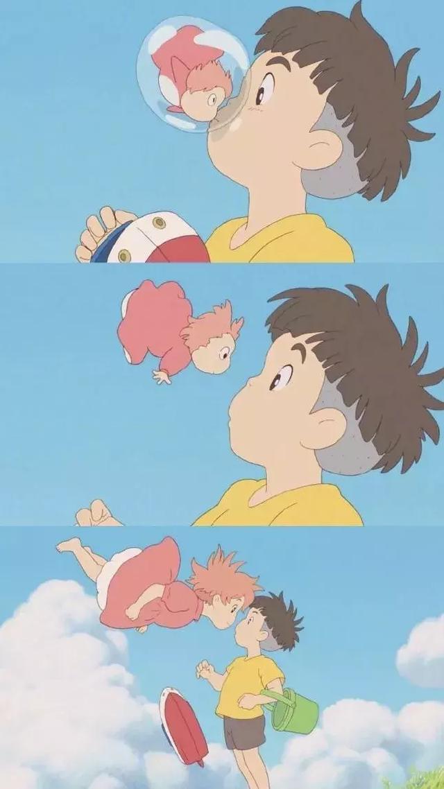 波妞和宗介图片，波妞和宗介，微信头像（波妞喜欢宗介，而我喜欢你）