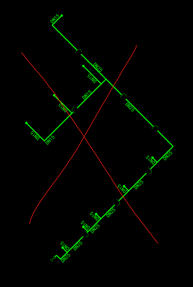 在天正暖通中如何画一根管道，天正给排水管道立管怎么画（环艺实操天正给水系统）