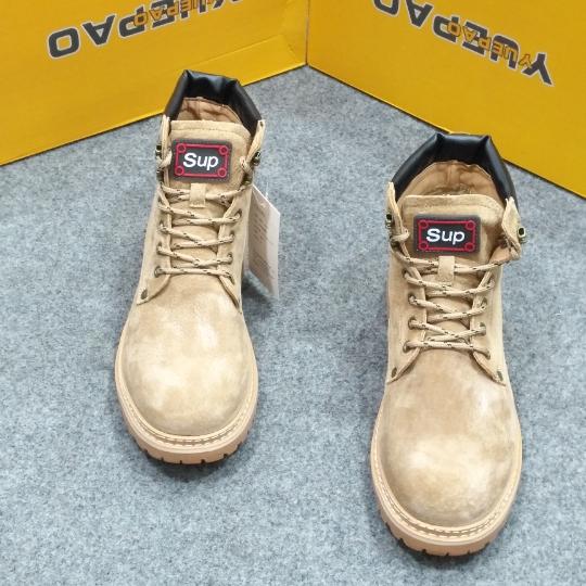 中帮靴子配什么裤子男，中帮鞋配什么袜子男（2019秋冬新款马丁靴工装潮靴复古时尚中帮真皮靴沙漠靴雪地靴子男）