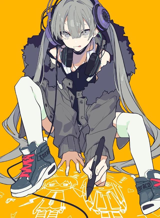 画师:望月けい，微信头像，画师:望月けい（这种线条硬朗独特画面美感）