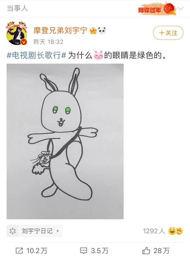 如何画大灰狼，如何画大灰狼的故事（刘宇宁赵露思手绘狼兔）