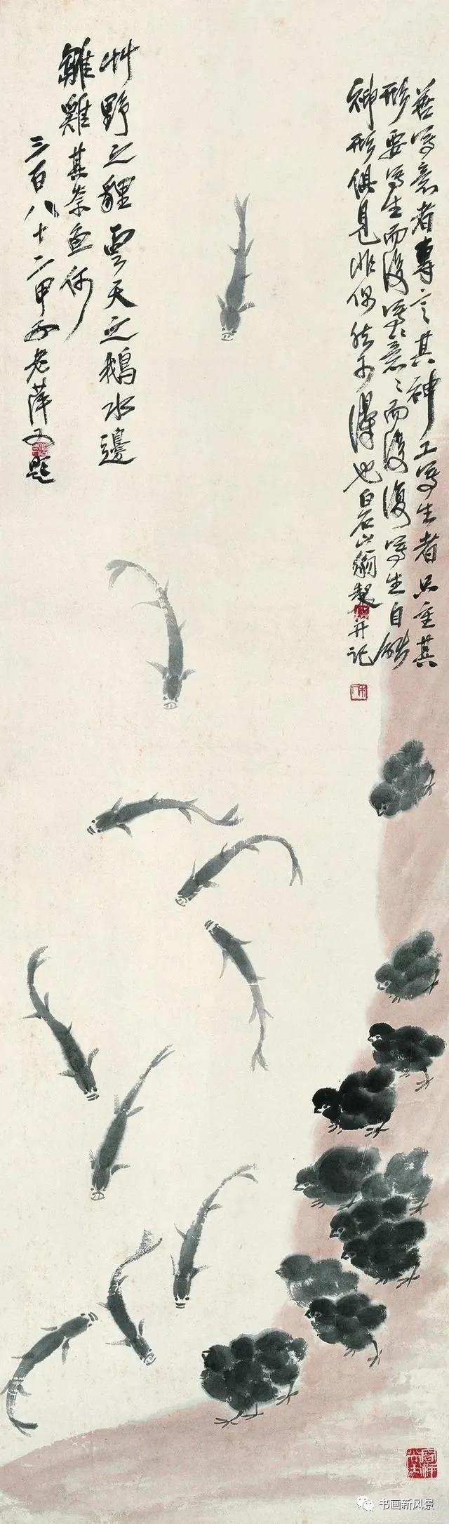 齐白石的作品，齐白石的这三幅画，妙不可言