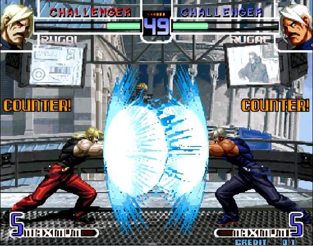 拳皇97连续技，拳皇97特瑞最快通关（经典街机《拳皇》1P和2P一起摇大招）