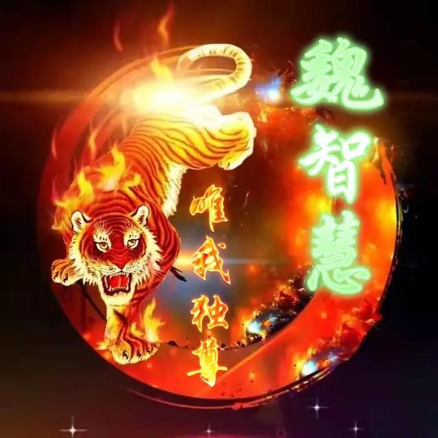 卡通老虎图片，虎（霸气虎全名微信头像：唯我独尊）