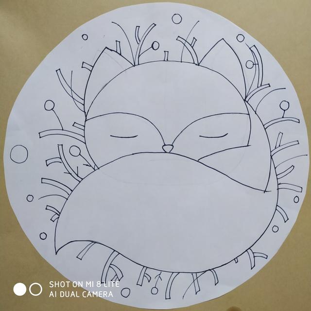 如何画一只九尾狐，简笔画怎样画一只小九尾狐（ 可爱的小狐狸）