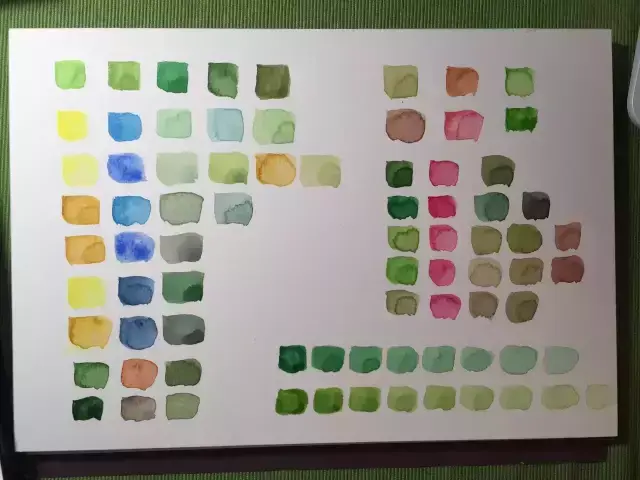 墨绿色怎么调出来(颜料调色表大全)