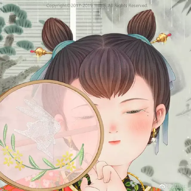 又胖又萌又可爱的图片，胖胖可爱的呆萌情侣头像微信（把千寻、周迅画成圆脸美人）