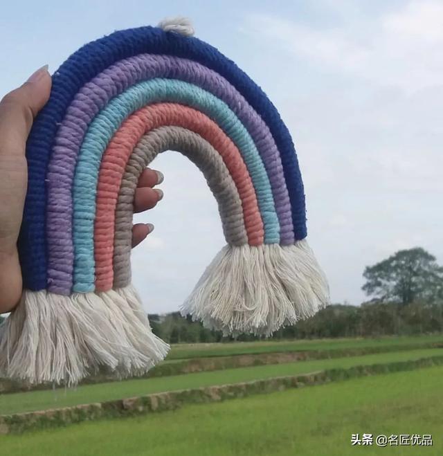 手工编织挂毯，挂毯编织教程（做一款彩虹挂毯）