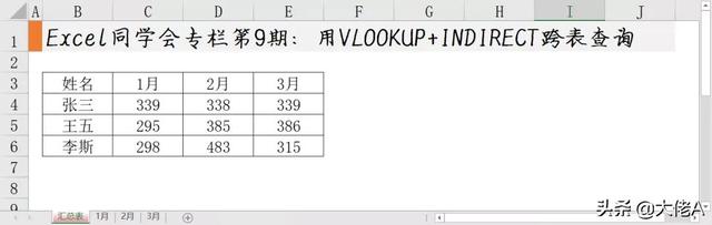 vlookup跨表查找相同数据，如何利用VLOOKUP函数跨表查找数据（又一组黄金搭档——VLOOKUP+INDIRECT）