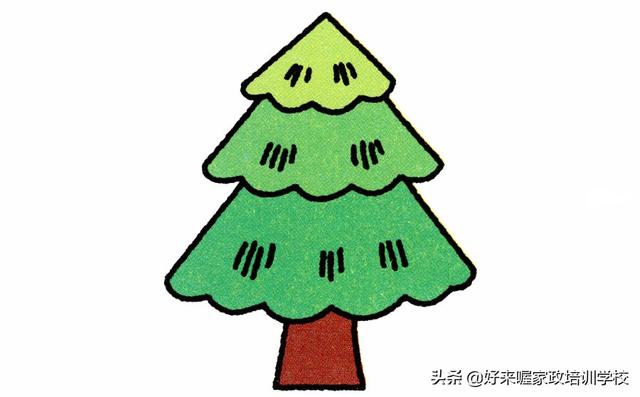 小树简笔画，简笔小树怎么画（月嫂育婴师宝妈带娃早教必备）
