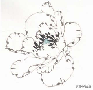 牡丹花头的画法对照表，写意牡丹花头的各种画法