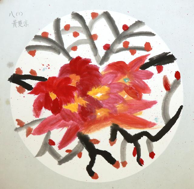 荷花池简笔画，荷花池简笔画手绘（美丽云浮——2020年云浮市庆祝六一儿童节少儿书画作品展）
