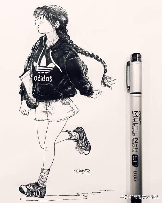一组唯美浪漫卡通人物插画 插画师:純頃，微信头像，一组唯美浪漫卡通人物插画 插画师:純頃（一组卡通人物形象插画）