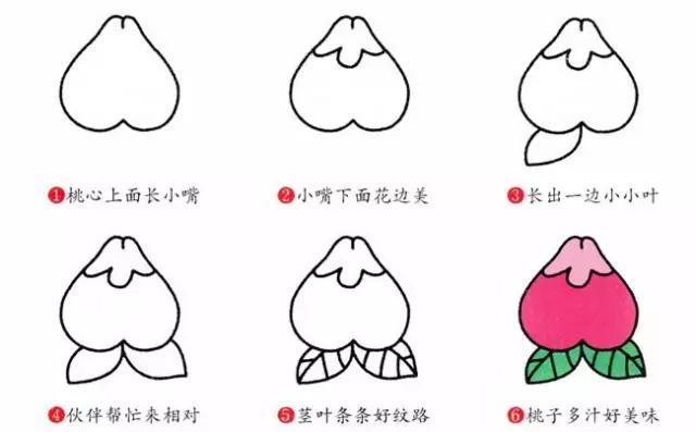 梨的简笔画图片，教你画水果梨子的简笔画（儿童水果简笔画教程大全）