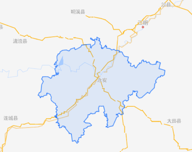 连城县地图 乡镇图片