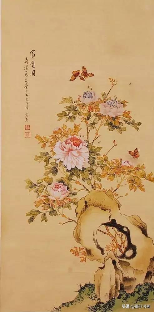 居廉淡雅国画作品欣赏，居廉精品画作欣赏