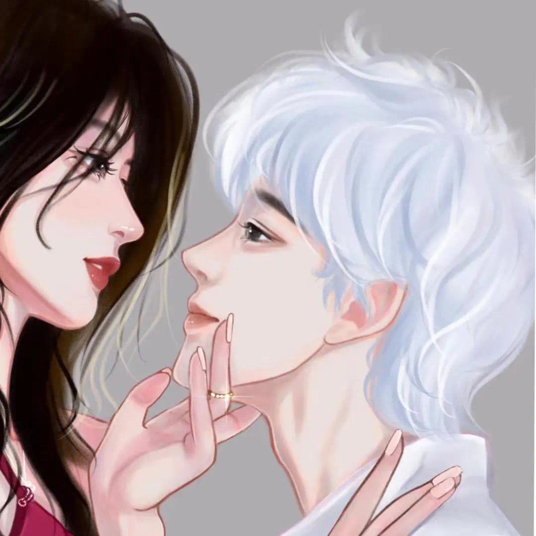 超酷CP情头♡撒拉黑哟，微信头像，超酷CP情头♡撒拉黑哟（抖音热门手绘情侣头像）