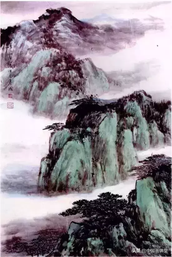 山的画法简单又漂亮，山的简笔画怎么画（简单的青绿山水画法）