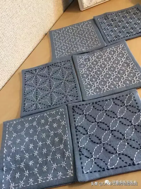 刺子绣入门针法教程，精致优雅的刺子绣
