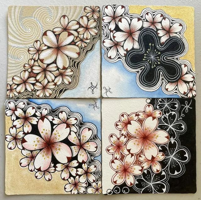 用圆规画出的精美图案，怎样用圆规画好看的图案（画出简单有创意的装饰禅绕画）