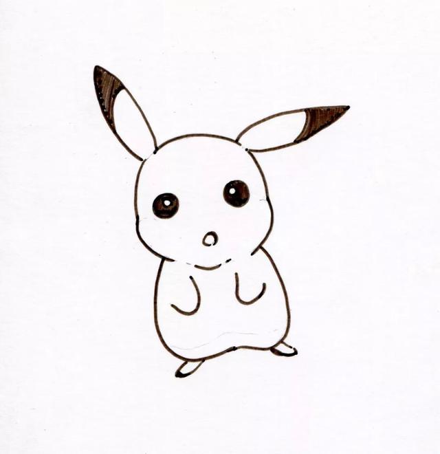 画皮卡丘的简单画法，画皮卡丘的简单画法教程（幼儿园儿童的必备绘画技能）