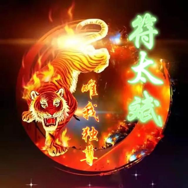 卡通老虎图片，虎（霸气虎全名微信头像：唯我独尊）