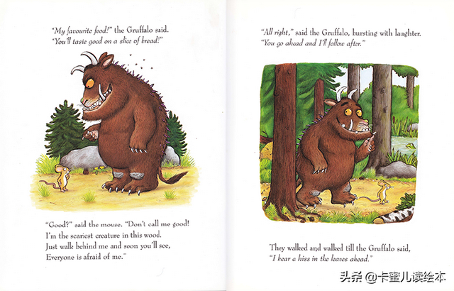 英文绘本小故事，英语绘本故事（Gruffalo》咕噜牛的故事）