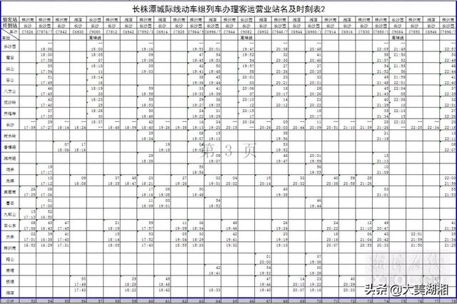 长沙到株洲城际铁路时刻表查询，长株潭城铁时刻表长沙到株洲（长株潭城铁运行将有重大调整）