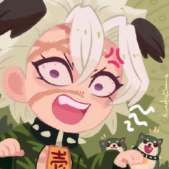 狗子酱/可爱真人头像微信，狗子酱/可爱真人头像（《鬼灭》九柱超可爱头像）