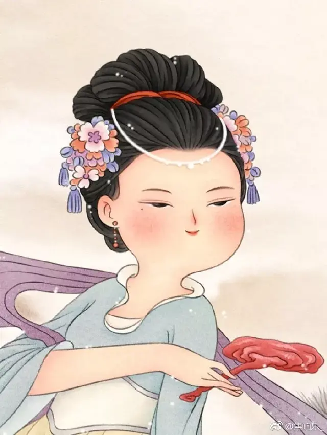 又胖又萌又可爱的图片，胖胖可爱的呆萌情侣头像微信（把千寻、周迅画成圆脸美人）