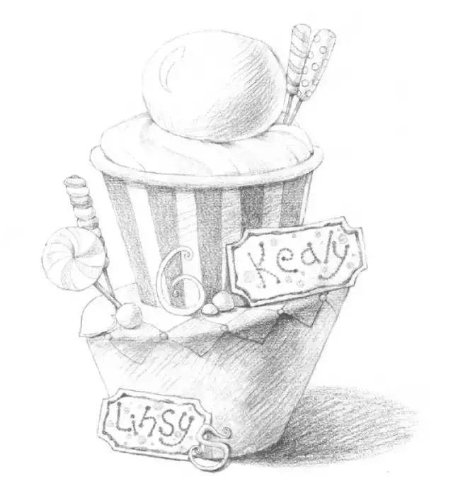 怎么画糖果简笔画，怎么画糖果简笔画可爱（素描：糖果冰激凌只需六步）