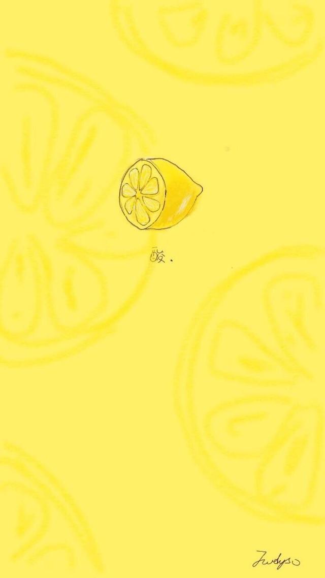 柠檬壁纸，柠檬壁纸手机壁纸（柠檬系壁纸，看着就酸图片）