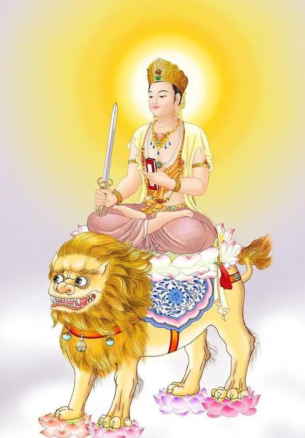 文殊菩萨诞辰，文殊普贤菩萨佛像图片（文殊菩萨诞辰日 菩萨护佑圣相）