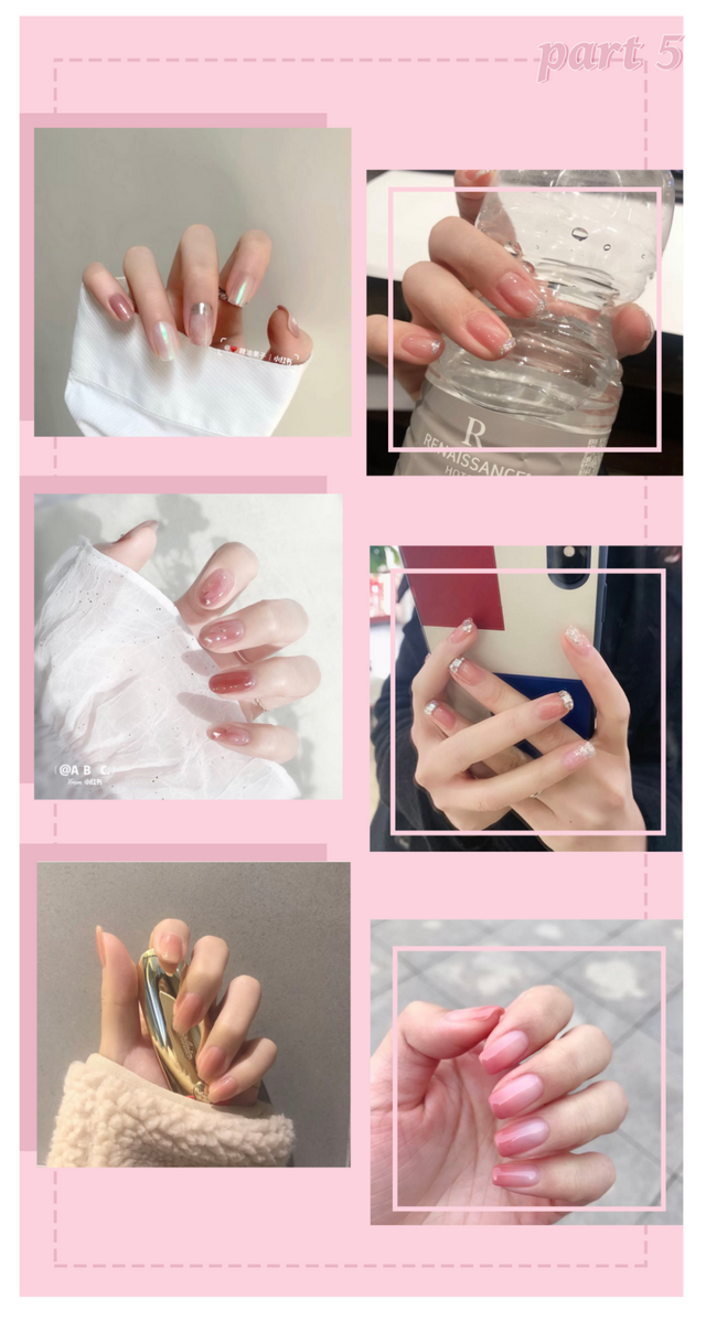 显白的指甲图片，显白指甲图片 款式渐变（精致又高级，还很显手白）