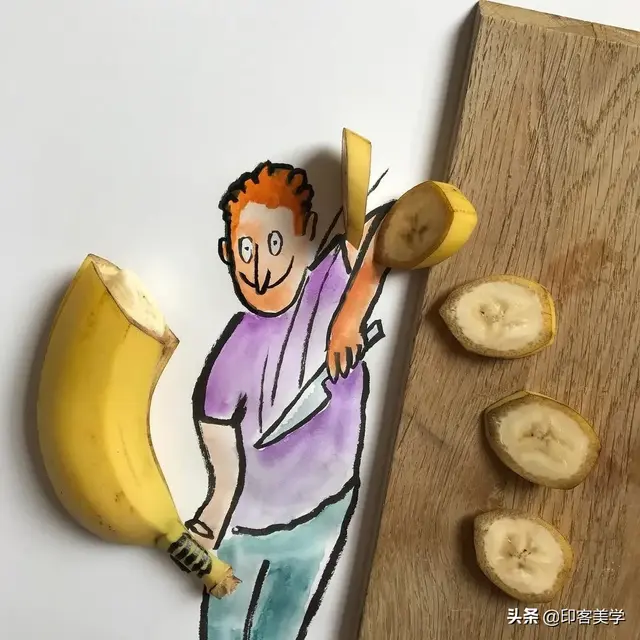 香蕉图案t恤是什么牌子，超有创意的5种ins插画，微信头像