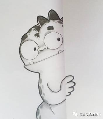 小恐龙怎么画，恐龙怎么画简单又好看（创意手绘丨他画出一只很有戏的小恐龙）