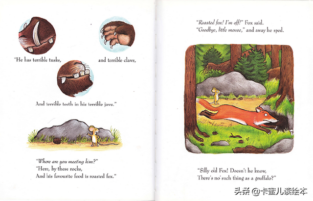英文绘本小故事，英语绘本故事（Gruffalo》咕噜牛的故事）