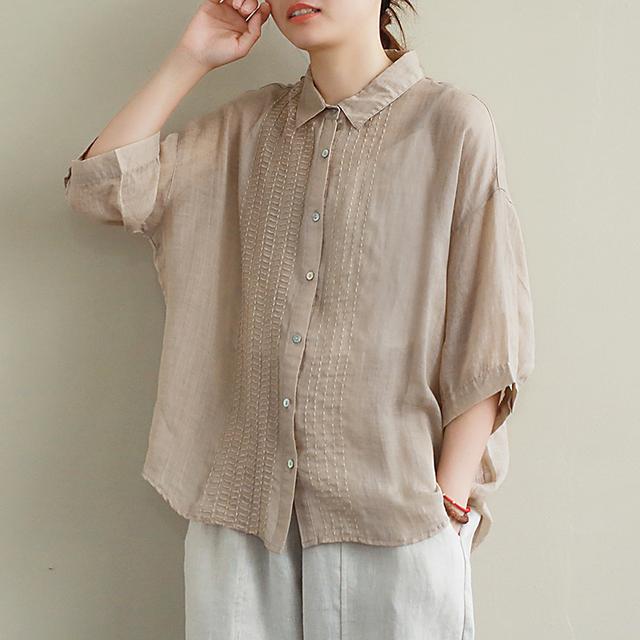 娃娃领衬衫的搭配方法，娃娃领衬衫的搭配方法图解（比纯棉T恤还实穿的“娃娃领衬衫”）