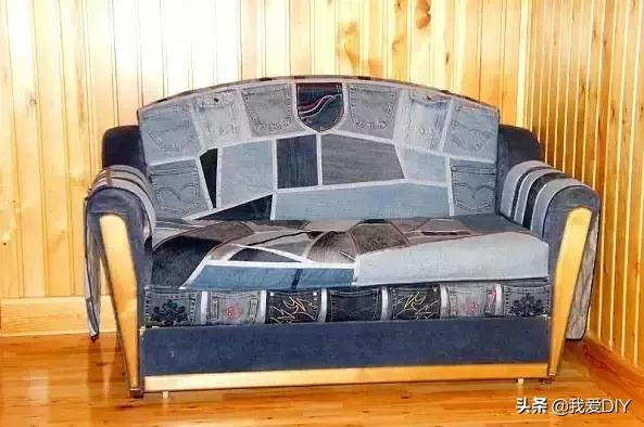 牛仔裤旧物改造，牛仔裤旧物改造坐垫（牛仔裤改造第二波）